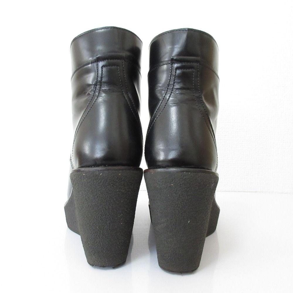 良品 PIERRE HARDY ピエールアルディ レザー ウェッジソール レース