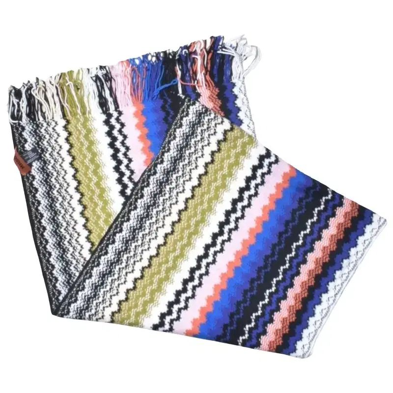 ミッソーニ　マフラー（イタリアで購入） ミッソーニ イタリア ストライプ マフラー N0862 - メルカリ