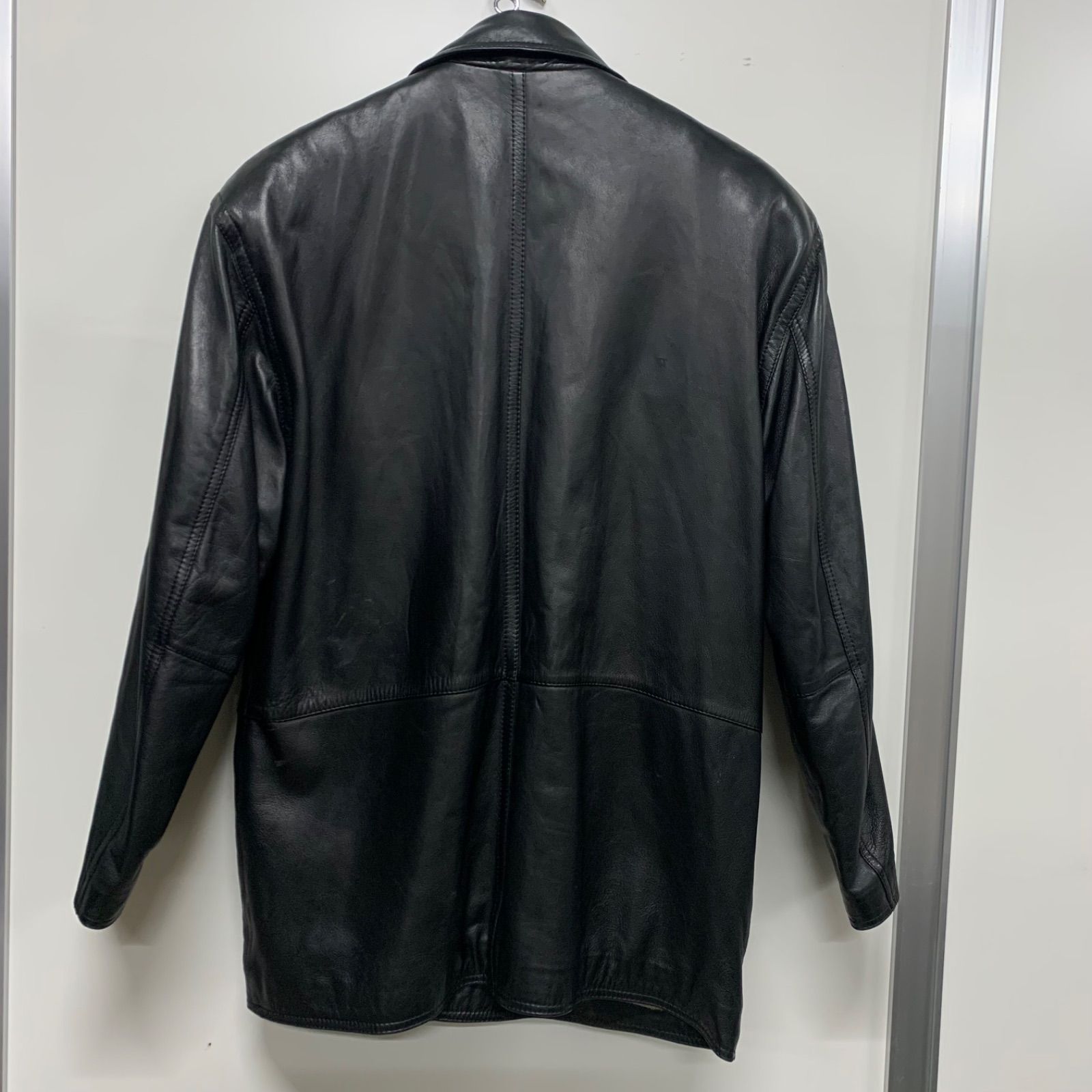 EF 1205-3-2 LEATHER WORKS x BEAMS レザージャケット 本革 黒 韓国製 size 40