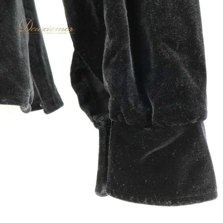 社交ダンス 衣装 ハセベ Hasebe シャツ ブラウス ラテン 黒 無地 長袖