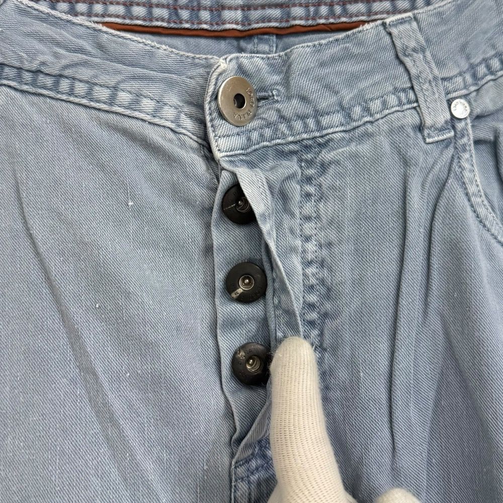 美品 Loro Piana ロロピアーナ リネンコットン ストレッチパンツ