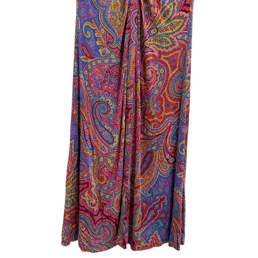 美品 ETRO エトロ ペイズリー柄 半袖 マキシ丈 ワンピース 大きい