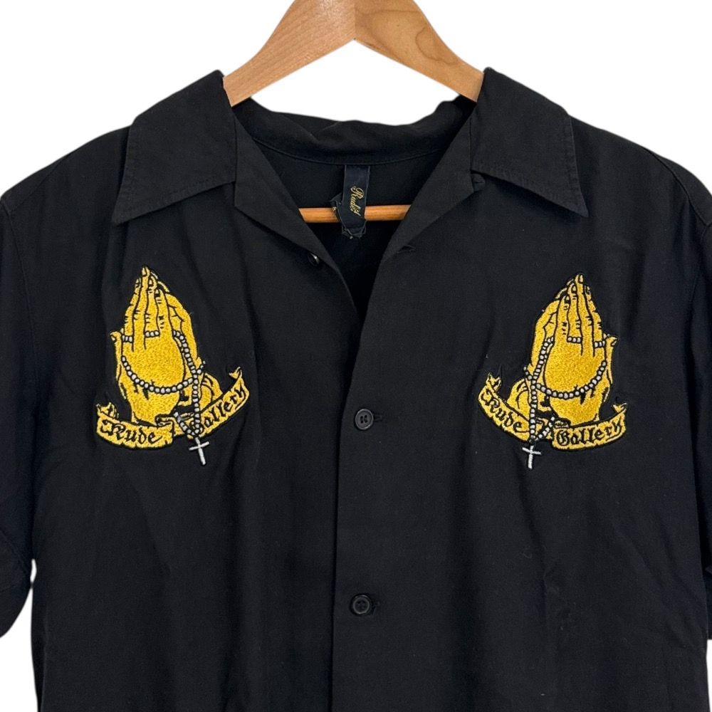 良品 RUDE GALLERY ルードギャラリー マリア 刺繍 半袖 オープンカラー