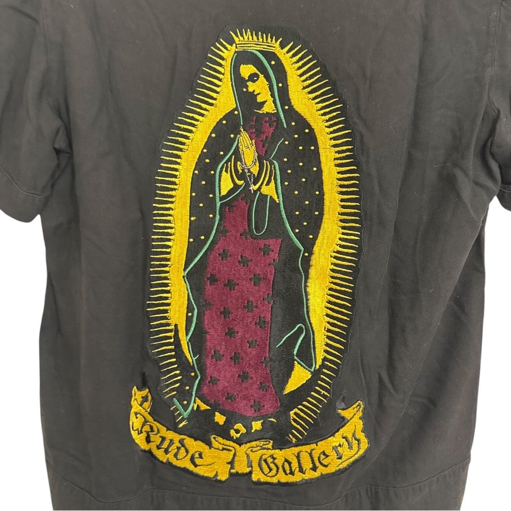 良品 RUDE GALLERY ルードギャラリー マリア 刺繍 半袖 オープンカラー