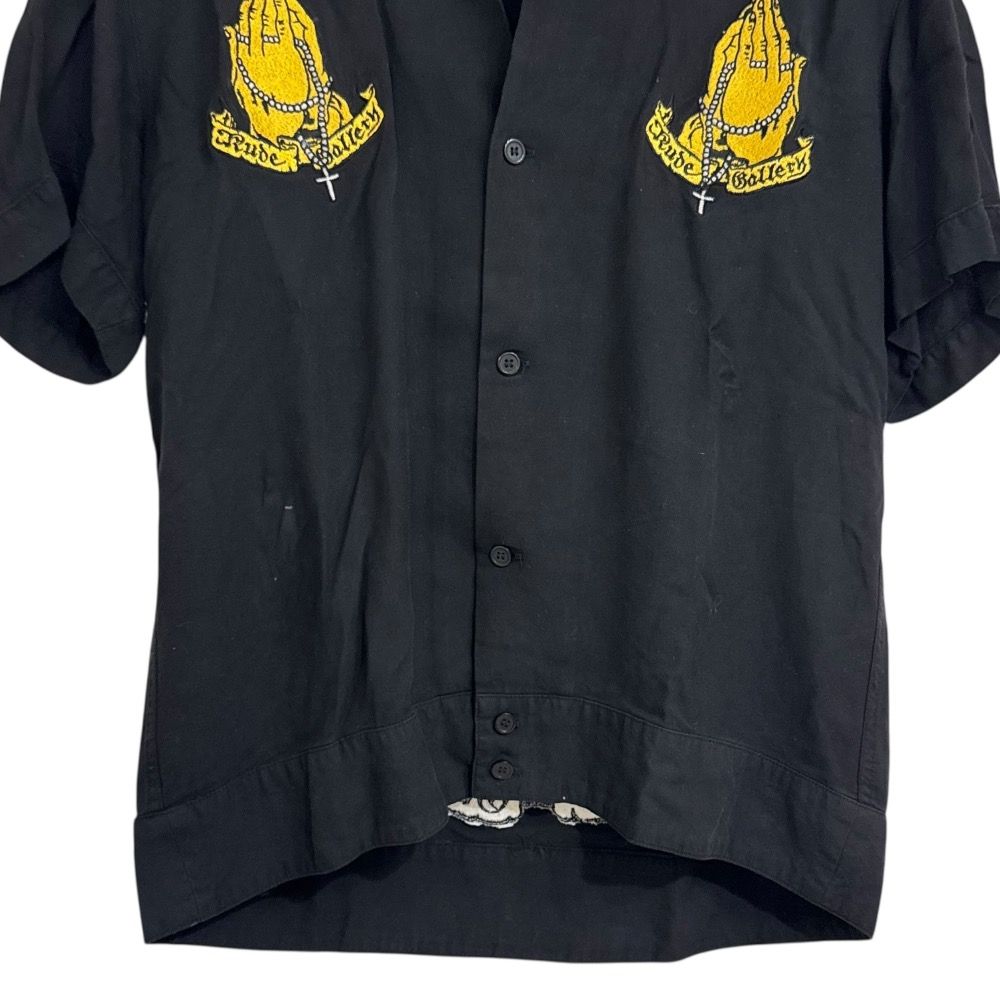 良品 RUDE GALLERY ルードギャラリー マリア 刺繍 半袖 オープンカラー