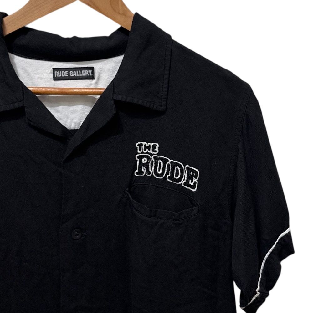 ルードギャラリー RUDE GALLERY｜ボーリングシャツ｜2着セット 良品 RUDE GALLERY ルードギャラリー 半袖 ロゴ刺繍 オープンカラー