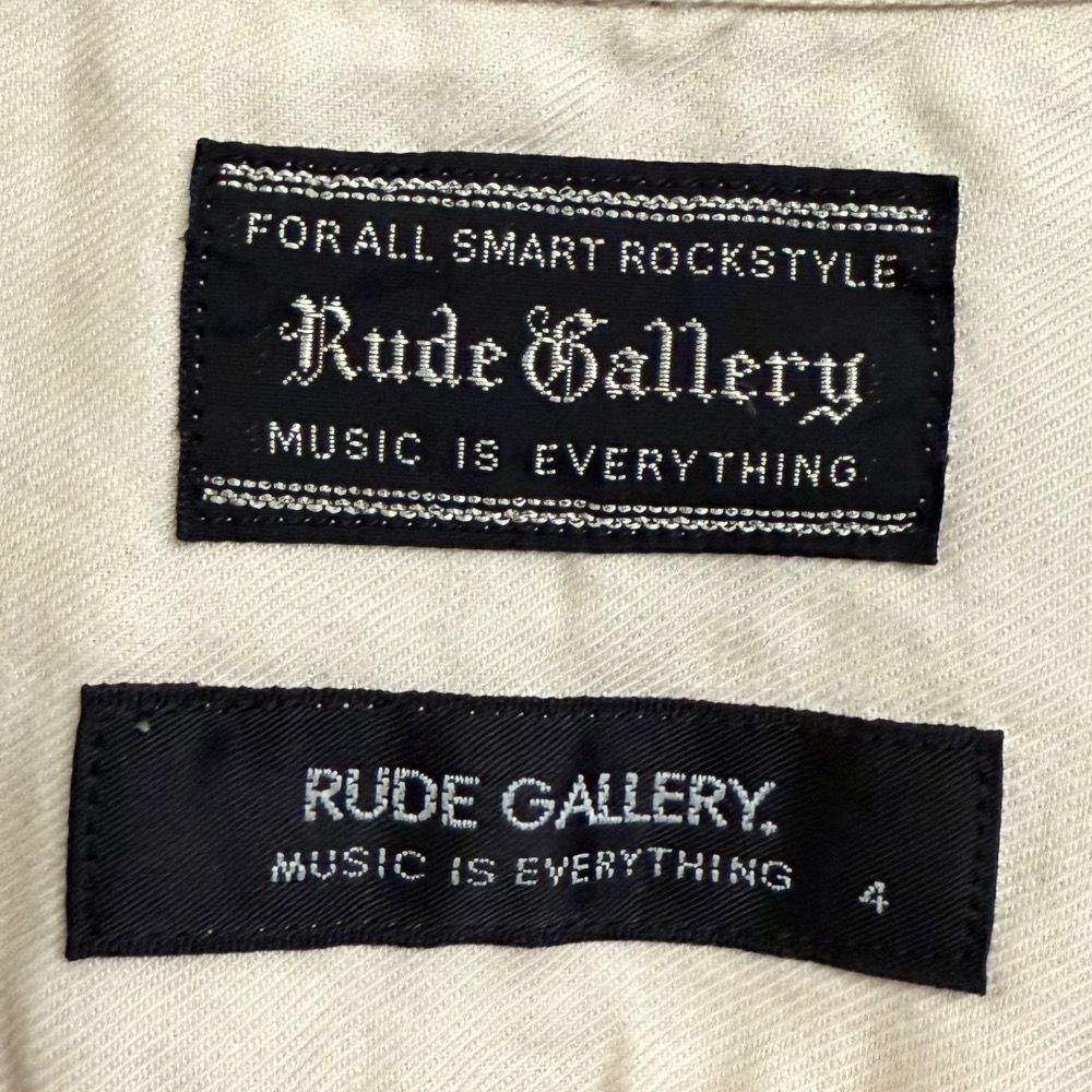 美品 RUDE GALLERY ルードギャラリー 刺繍 半袖 オープンカラー
