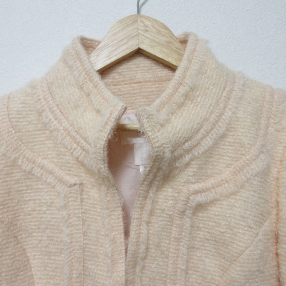 美品 Rene ルネ 英国製生地 ウール モヘヤブレンド スタンドカラー