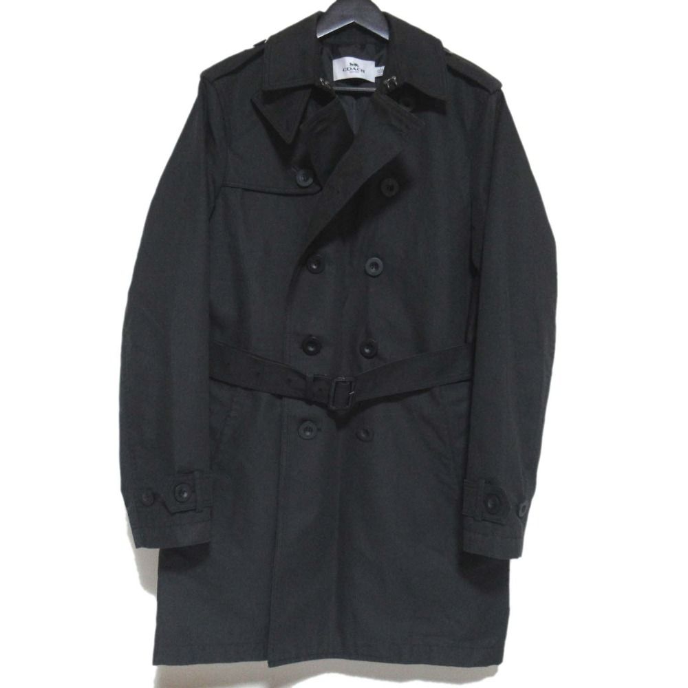 美品 COACH コーチ ダブルブレスト ベルテッド トレンチコート Sサイズ