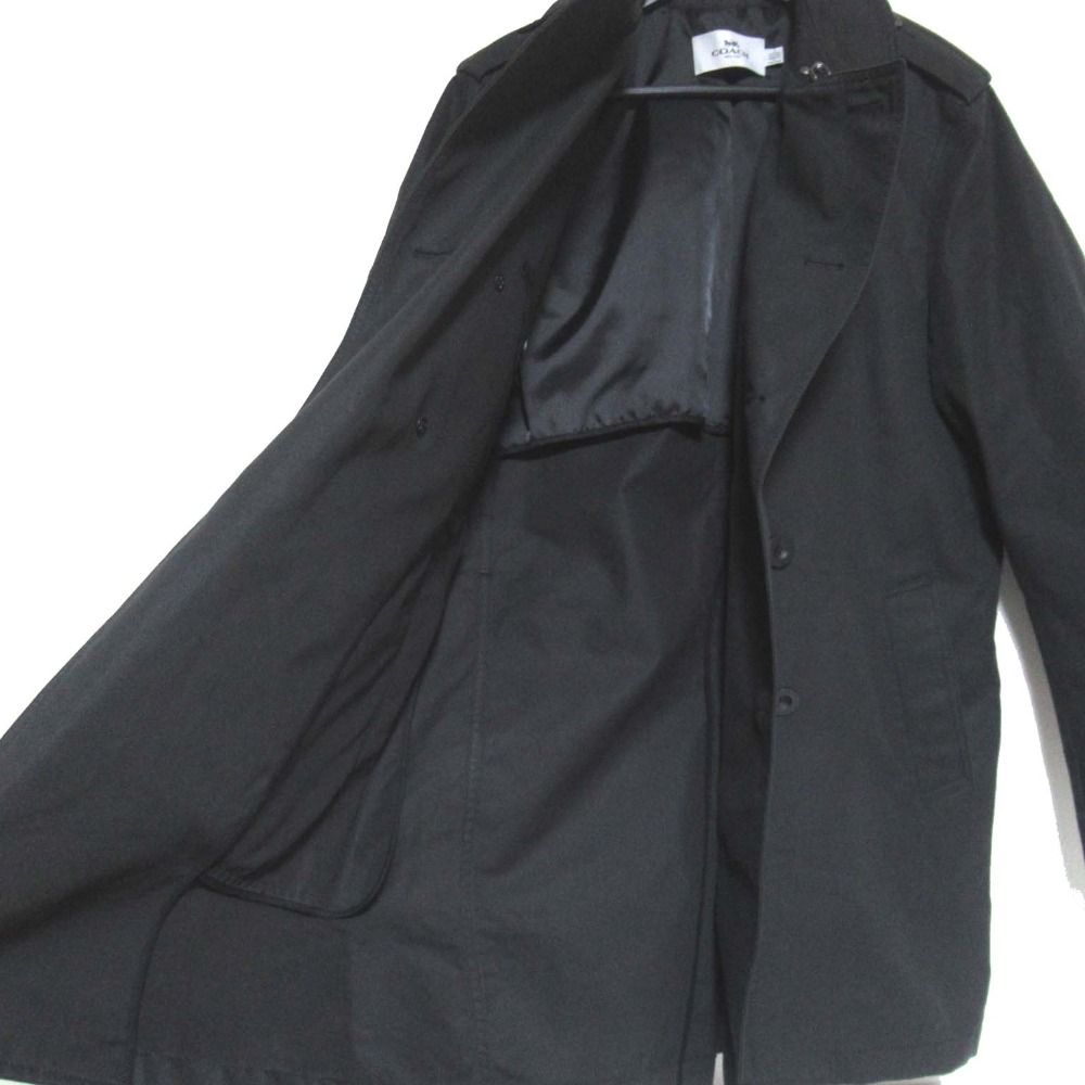 美品 COACH コーチ ダブルブレスト ベルテッド トレンチコート Sサイズ