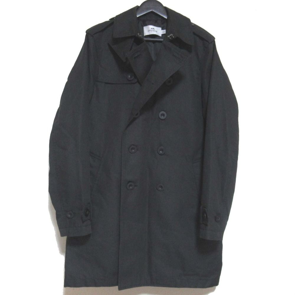 美品 COACH コーチ ダブルブレスト ベルテッド トレンチコート Sサイズ