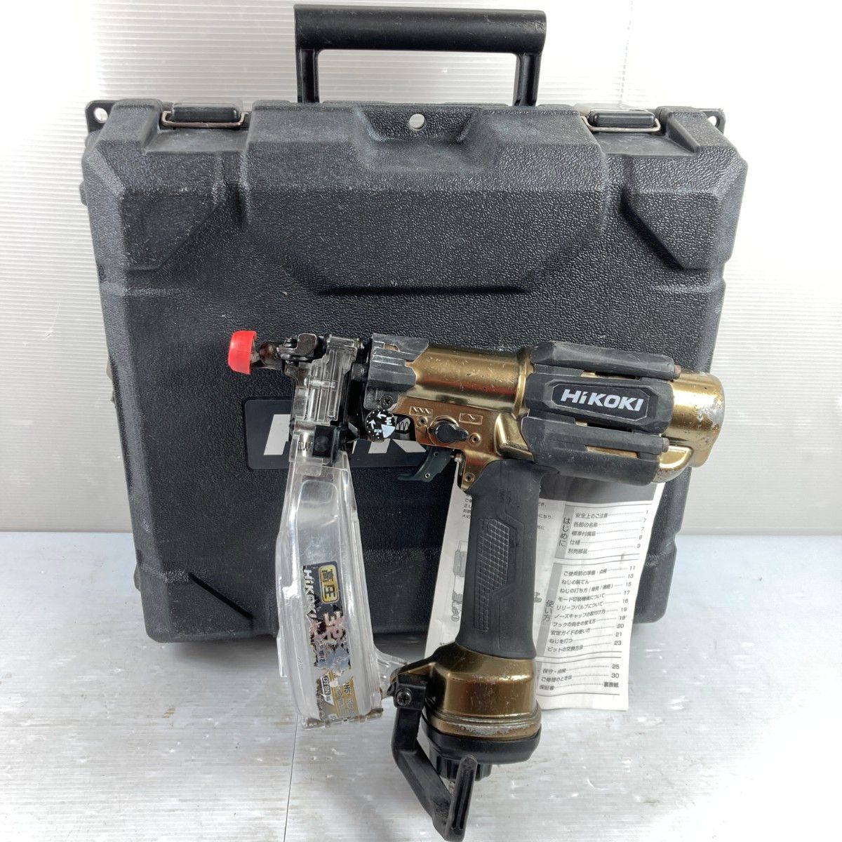 HiKOKI ハイコーキ 32 mm 高圧エアねじ打ち機 ケース付 WF 3 HS ゴールド