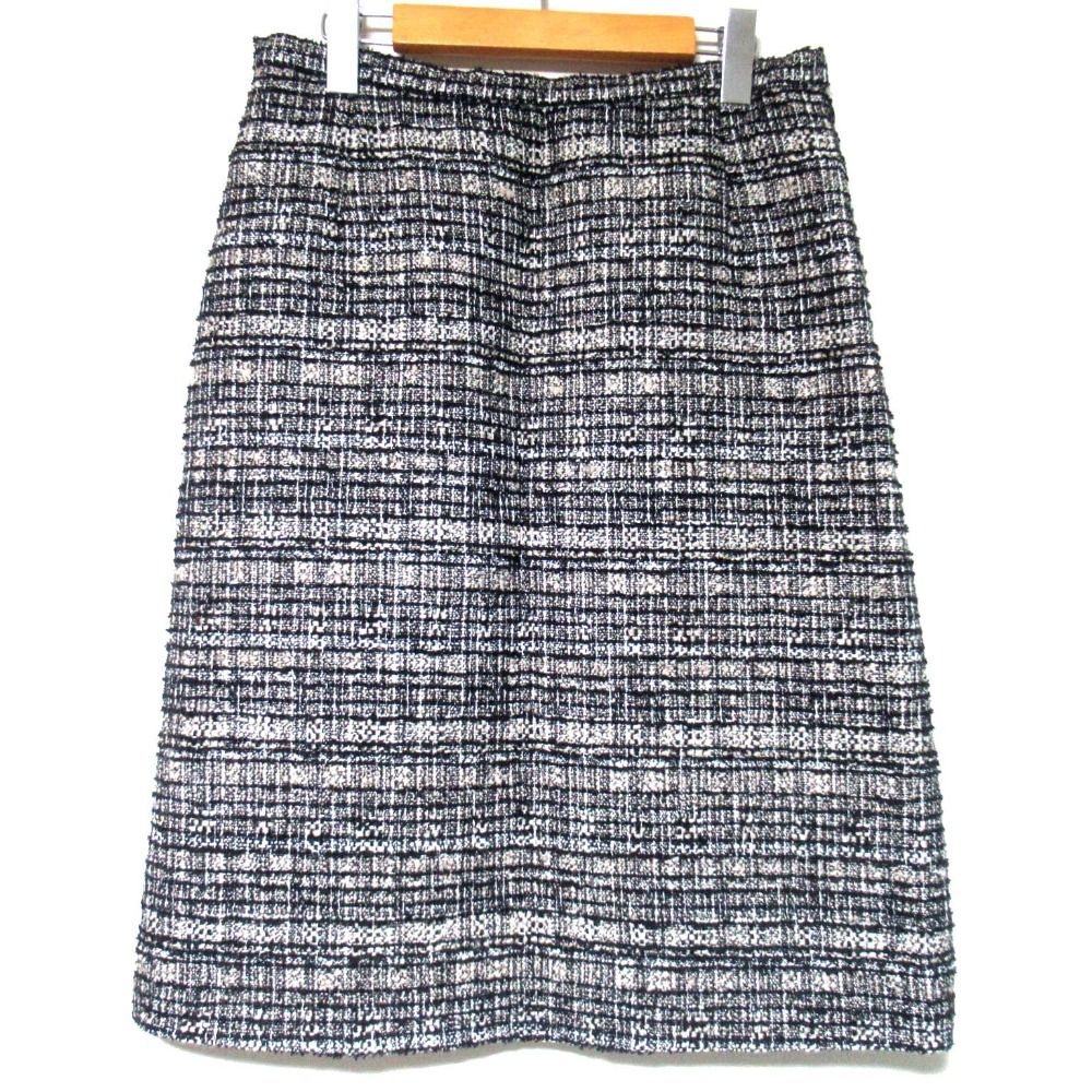 美品 HANAE MORI ハナエモリ ツイード テーラードジャケット+スカート