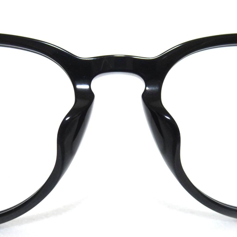 未使用 Ray-ban レイバン デモレンズ OPTICS パントスシェイプ セルフレーム フルリム メガネ RB7159F 5220-145 ブラック メンズ 古着 中古 USED