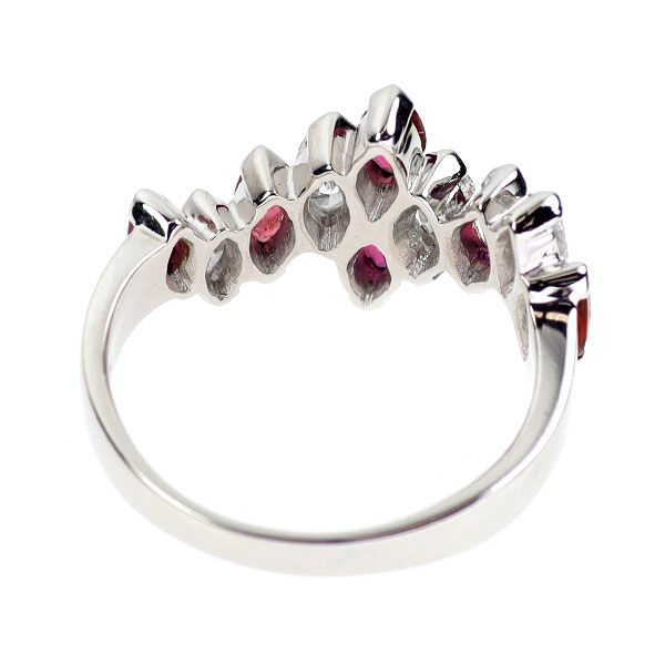 Pt900 ルビー ダイヤモンド リング 1.09ct 0.63ct - メルカリ