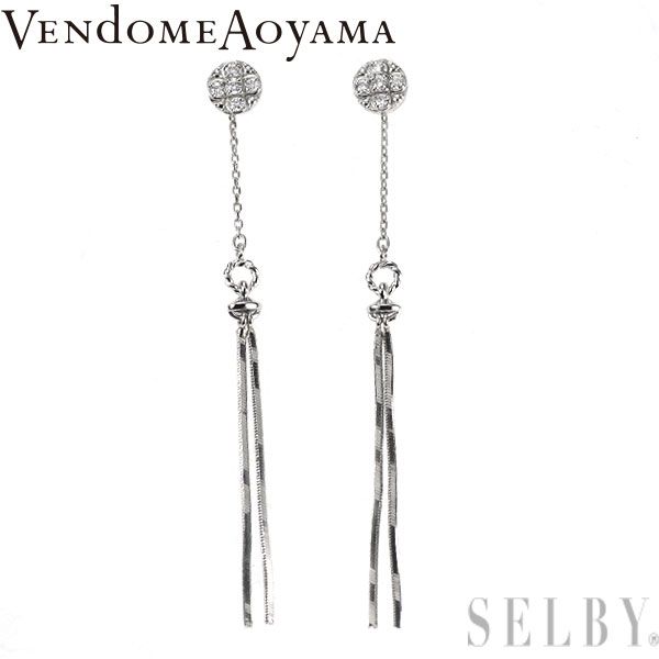 ヴァンドーム青山 Pt950/Pt900/Pt850 ダイヤモンド ピアス 2way