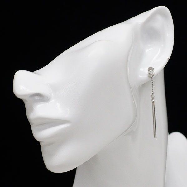 ヴァンドーム青山 Pt950/Pt900/Pt850 ダイヤモンド ピアス 2way