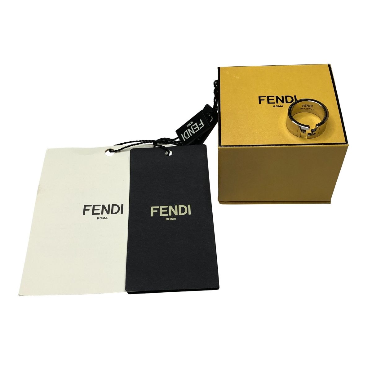 フェンディ FENDI FFリング 7 AJ 193 シルバー 指輪 ジュエリー XS サイズ メンズ レディース