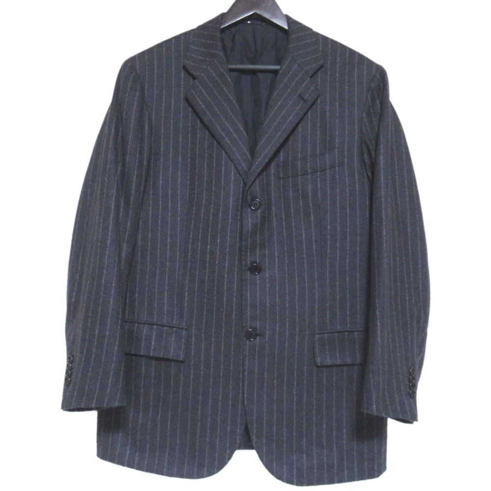 良品 Kiton キートン カシミヤ100％ ピンストライプ テーラード