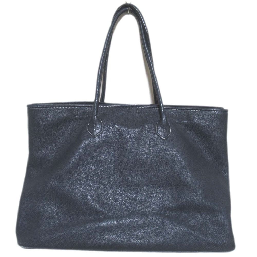 Cisei シセイ シュリンクレザー トートバッグ ネイビー メンズ 古着