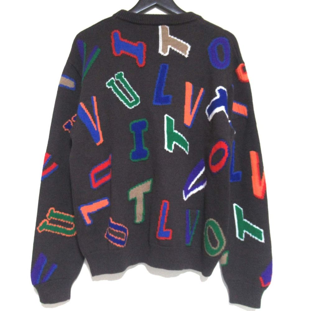 美品 21AW LOUIS VUITTON ルイヴィトン NBAコラボ マルチロゴ ニット