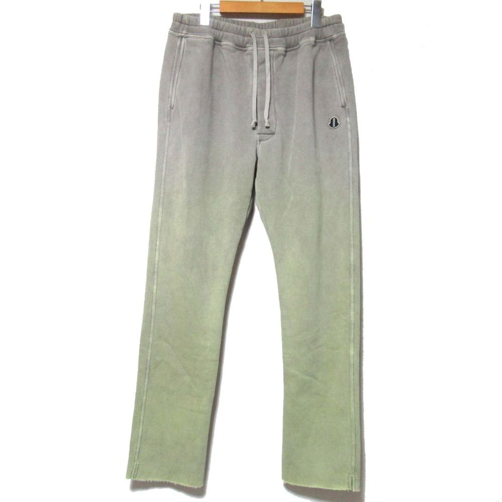 23 AW MONCLER モンクレール リックオウエンス ベルリン ドローストリング スウェットパンツ Mサイズ グレー系 グラデーション メンズ 古着