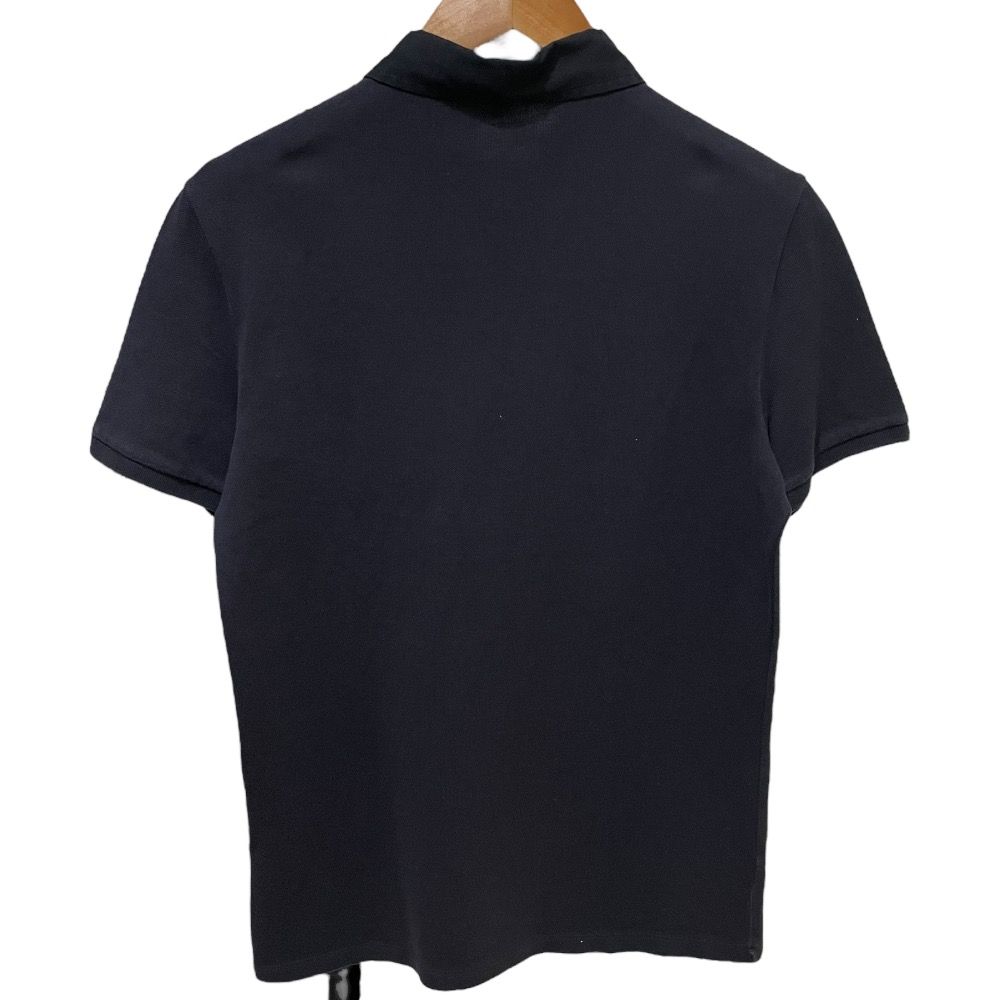 美品 GUCCI グッチ 半袖 鹿の子 ポロシャツ カットソー S ネイビー