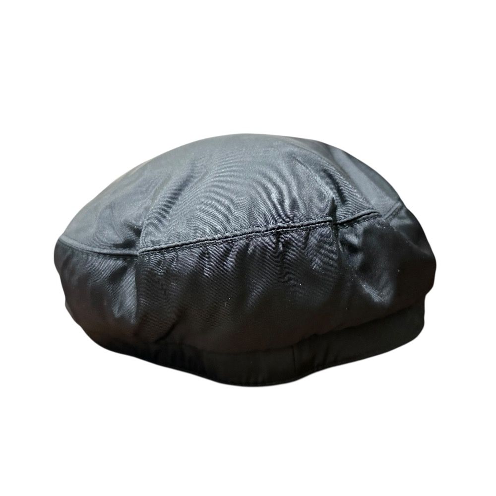 美品 PRADA プラダ ロゴ刺繡 ナイロン キャスケット キャップ 帽子