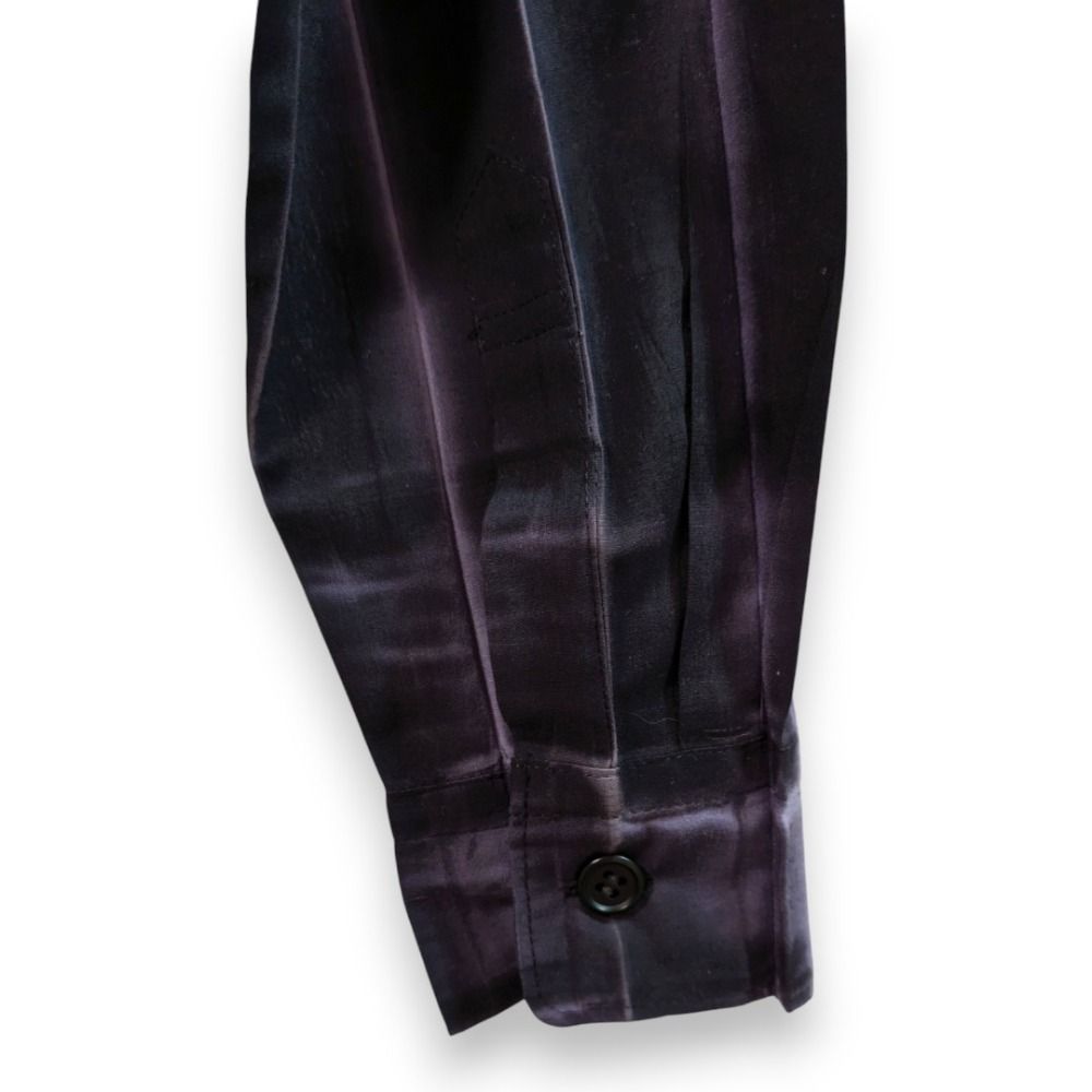 美品 ISSEY MIYAKE FETE イッセイミヤケ ストライプ ロングシャツ