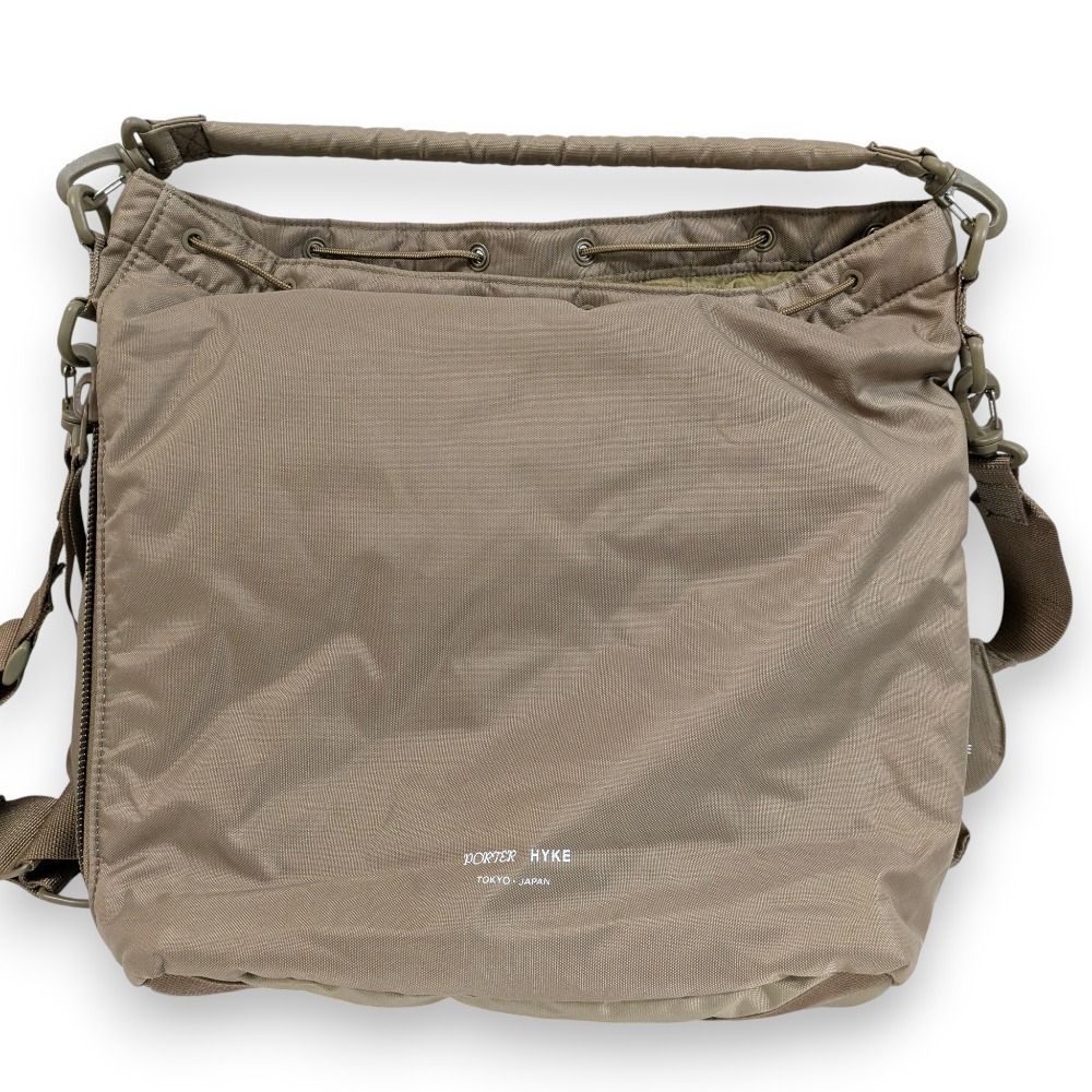 ポーター　ハイク　ベージュ　廃盤　ショルダーバッグ　2way 美品 PORTER×HYKE ポーター×ハイク 2way ツールバッグ ハンドバッグ