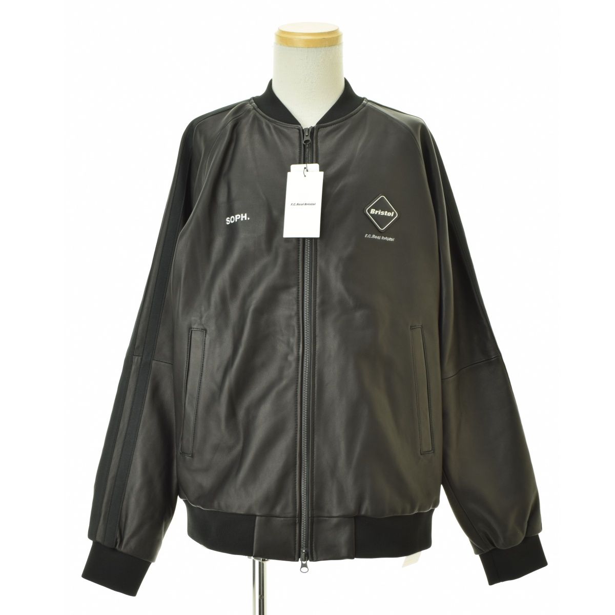 F.C.R.B./F.C.RealBristol】25AW FCRB-252079 LEATHER TRACK JACKET 