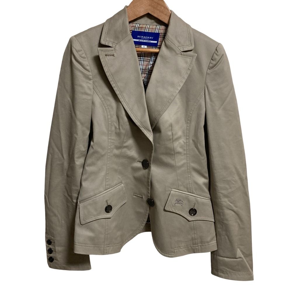 【美品】BURBERRY BLUE LABEL テーラードジャケット 38 美品 BURBERRY BLUE LABEL バーバリーブルーレーベル テーラード