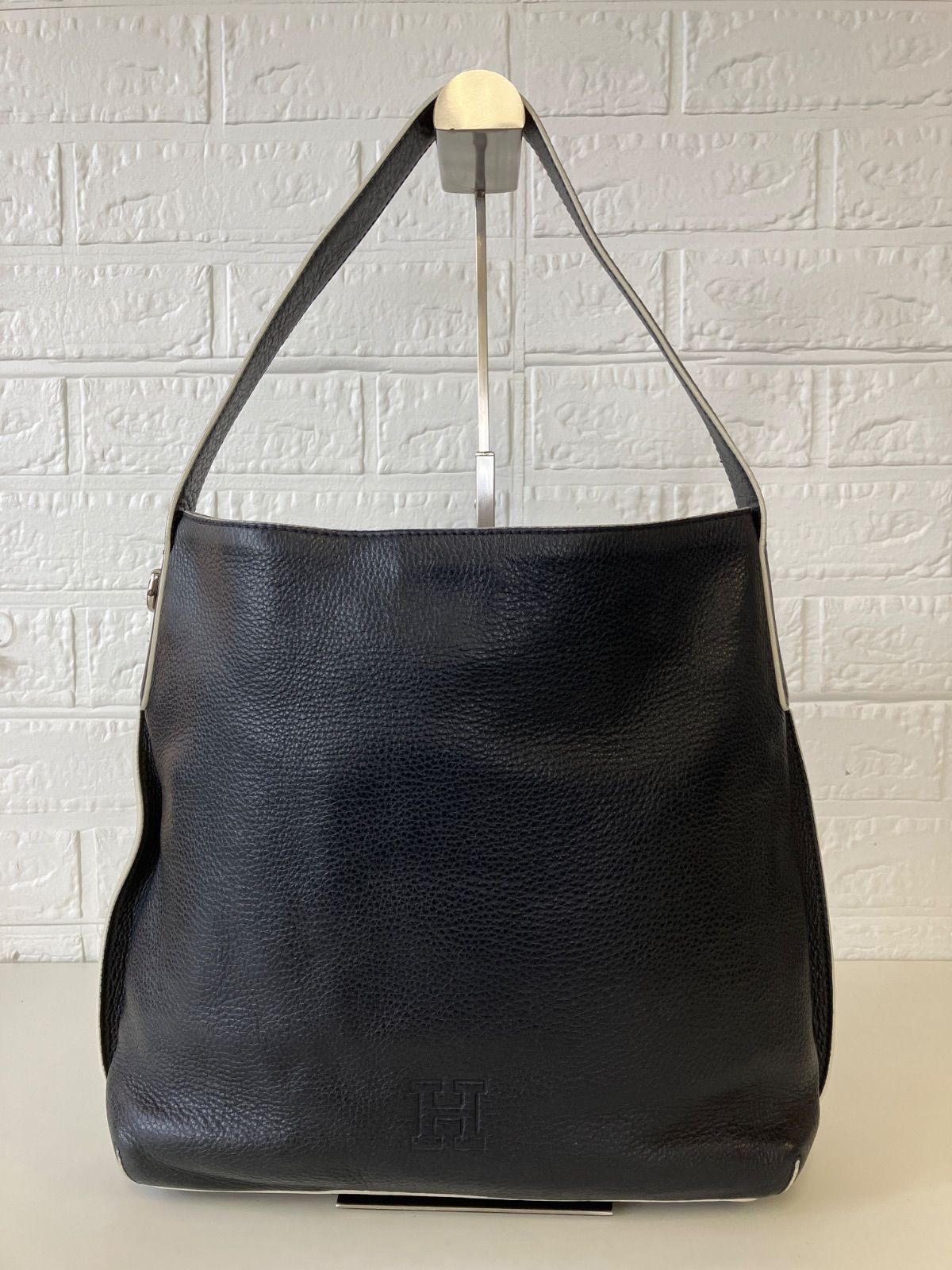 HIROFU ヒロフ ワンショルダーバッグ レザー ネイビー系 5201 - メルカリ