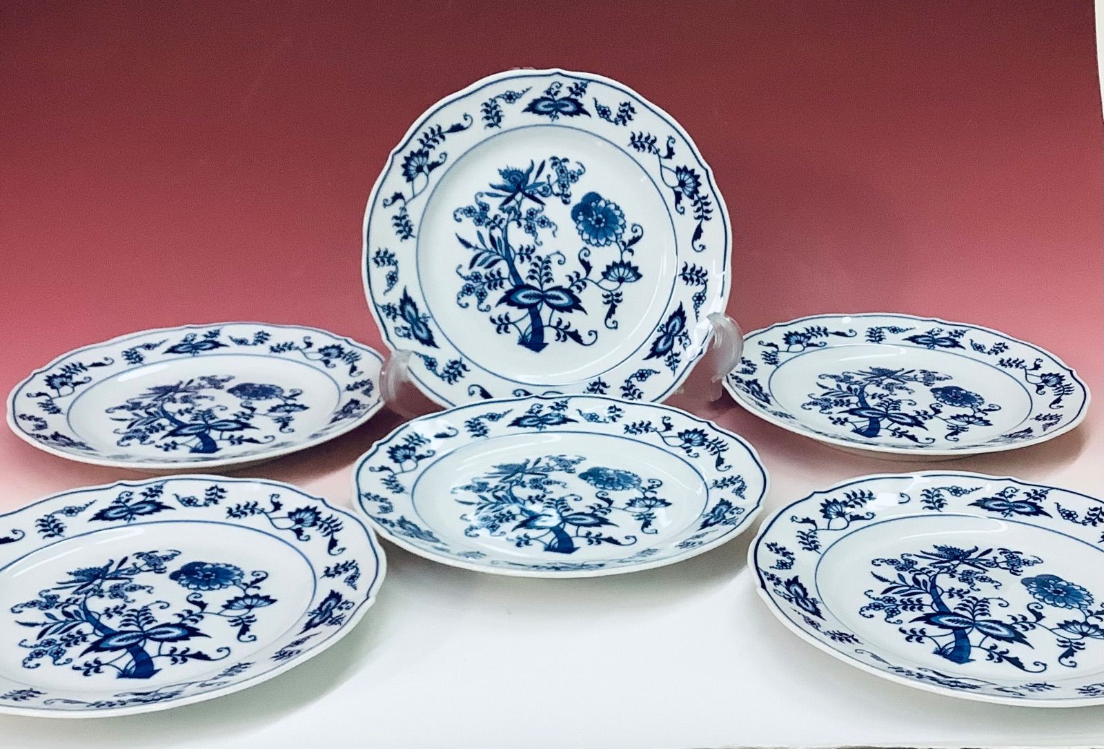 未使用品⭐︎ Blue Danube ブルーダニューブ プレート皿6枚セット 箱