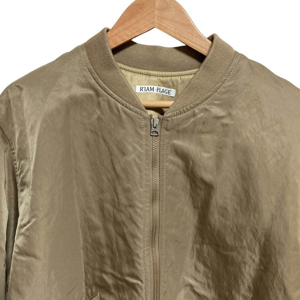 美品 R'IAM-PLAGE リアム プラージュ フライトジャケット ブルゾン