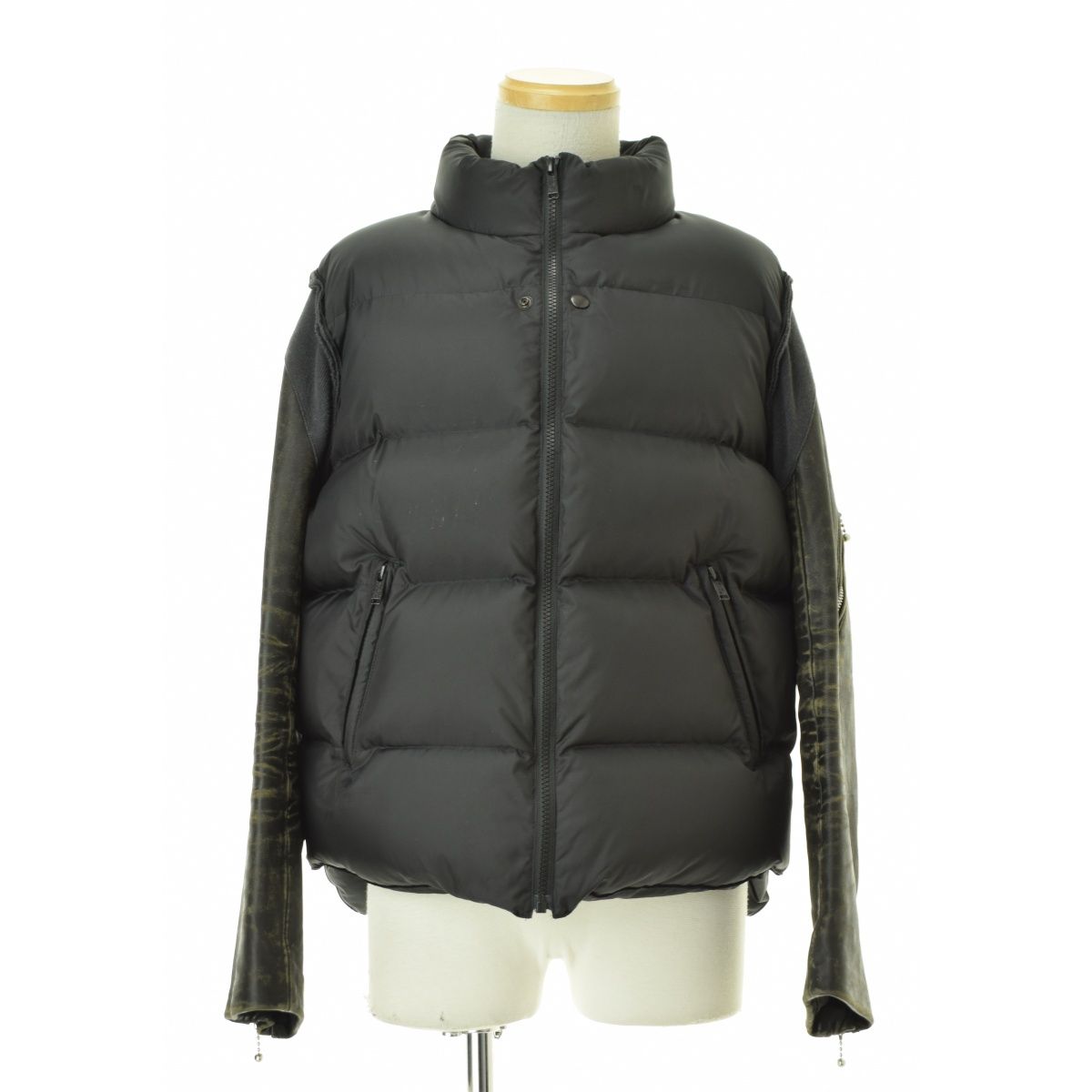 UNDERCOVER】UCZ9204 30th Anniversary Leather sleeve down jacket 