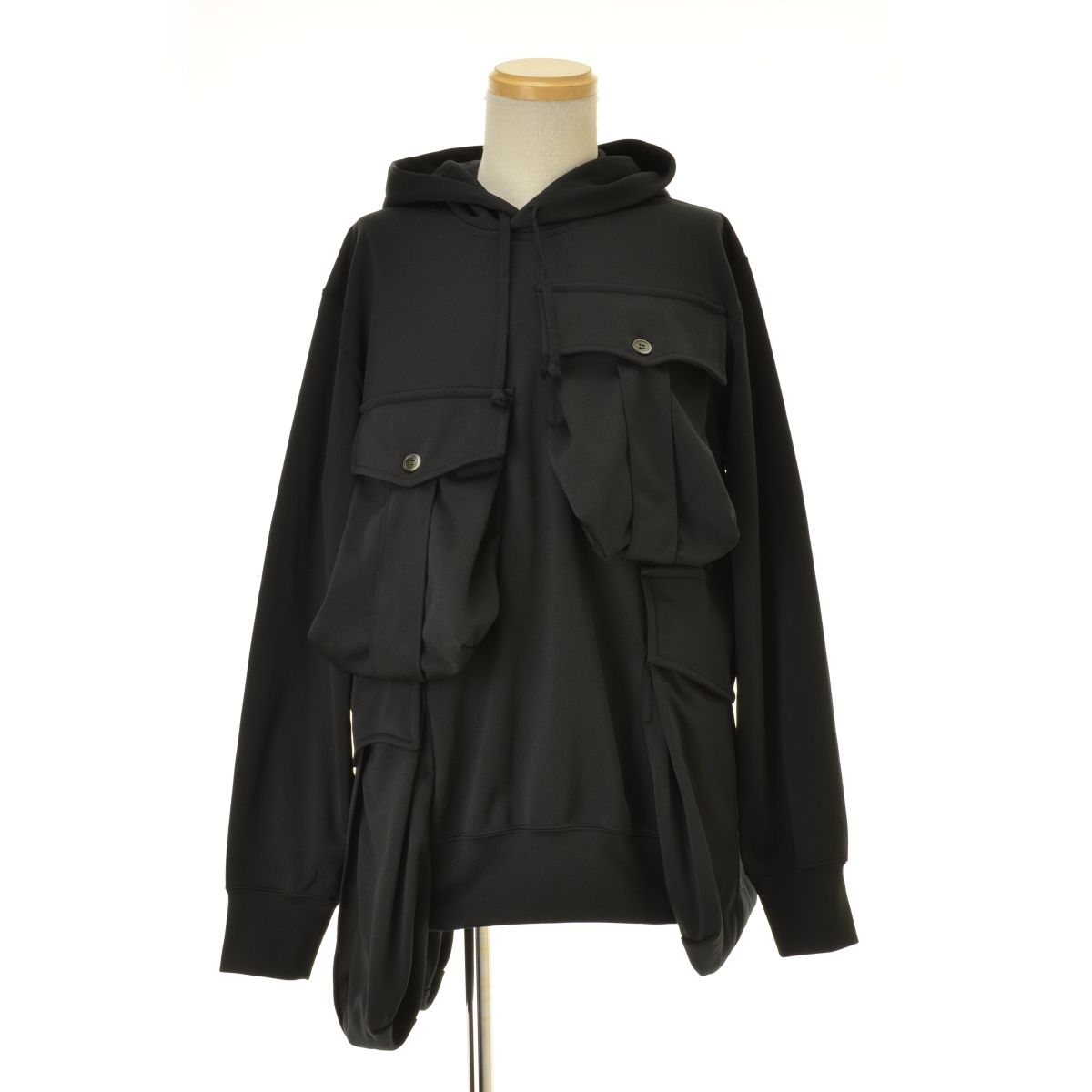【COMMEdesGARCONSHOMMEPLUS】25AW AD2025 PP-T008 マルチポケットジャージープルオーバーパーカー COMMEdesGARCONSHOMMEPLUS】25AW AD2025 PP-T008 マルチポケット