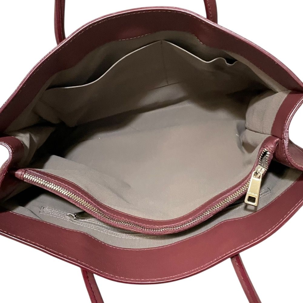 良品 FURLA フルラ レザー トートバッグ ボルドー レディース 古着