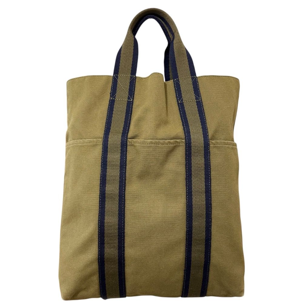 HERMES エルメス フールトゥ カバス キャンバストートバッグ カーキ メンズ レディース 古着