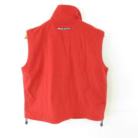 エレッセ ellesse ベスト ジップアップ 赤 M *T122 - メルカリ