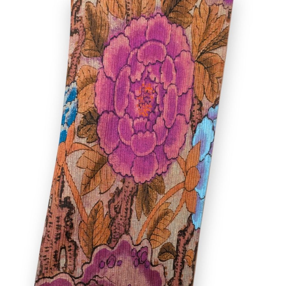 良品 98AW PLEATS PLEASE プリーツプリーズ イッセイミヤケ 民画 牡丹