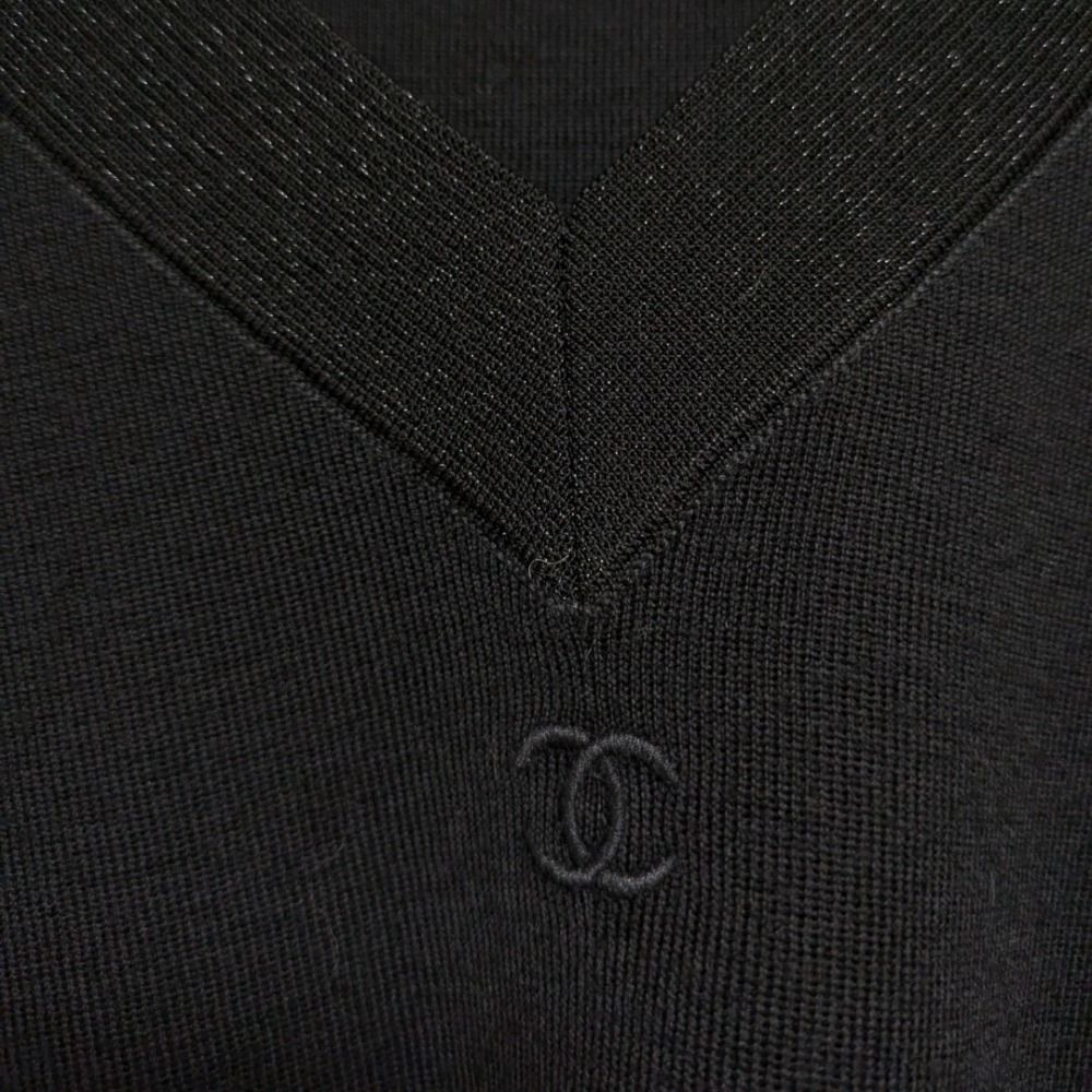 美品 06A CHANEL シャネル ココマーク ショートスリーブ ニット