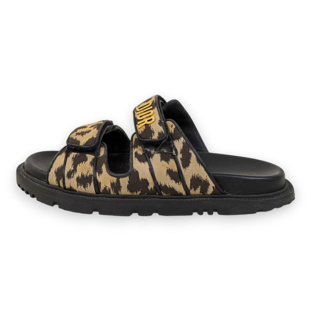 Christian Dior クリスチャンディオール DIORACT レオパード スライド