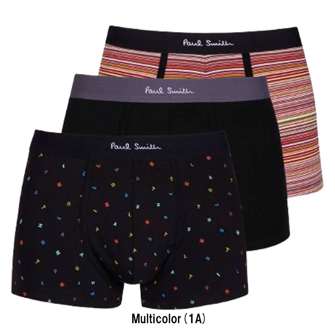 Paul Smith ポールスミス ボクサーパンツ セット パック アソート ギフト コットン メンズ インナー アンダーウェア 男性用下着 M 1 A 914 T 3 PK 78