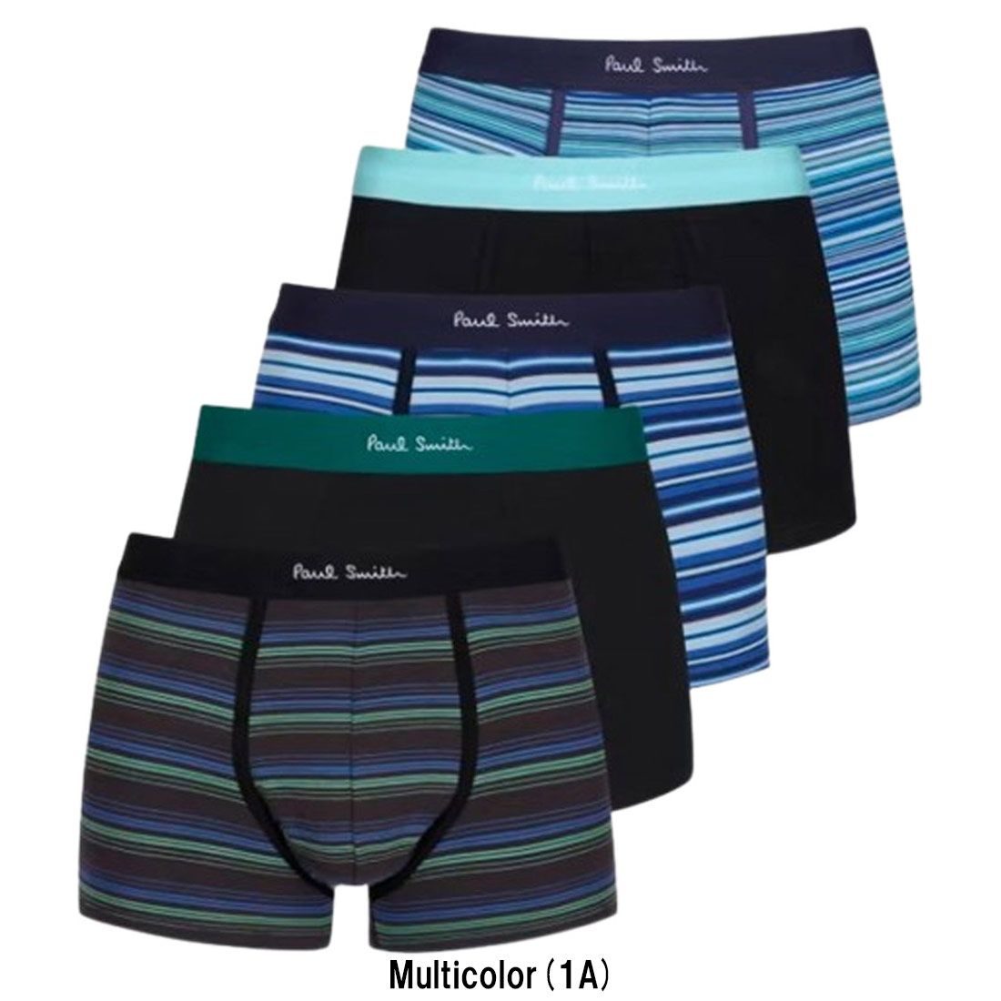 Paul Smith(ポールスミス)ボクサーパンツ 5枚組 セット パック コットン ギフト アソート ロゴ メンズ アンダーウェア 男性用 下着 M1A-914-T5PK13 Paul Smith(ポールスミス)ボクサーパンツ 5枚組 セット パック