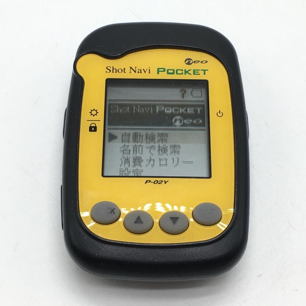 ショットナビ GPSゴルフナビ イエロー Poket neo 通電確認済みゴルフ