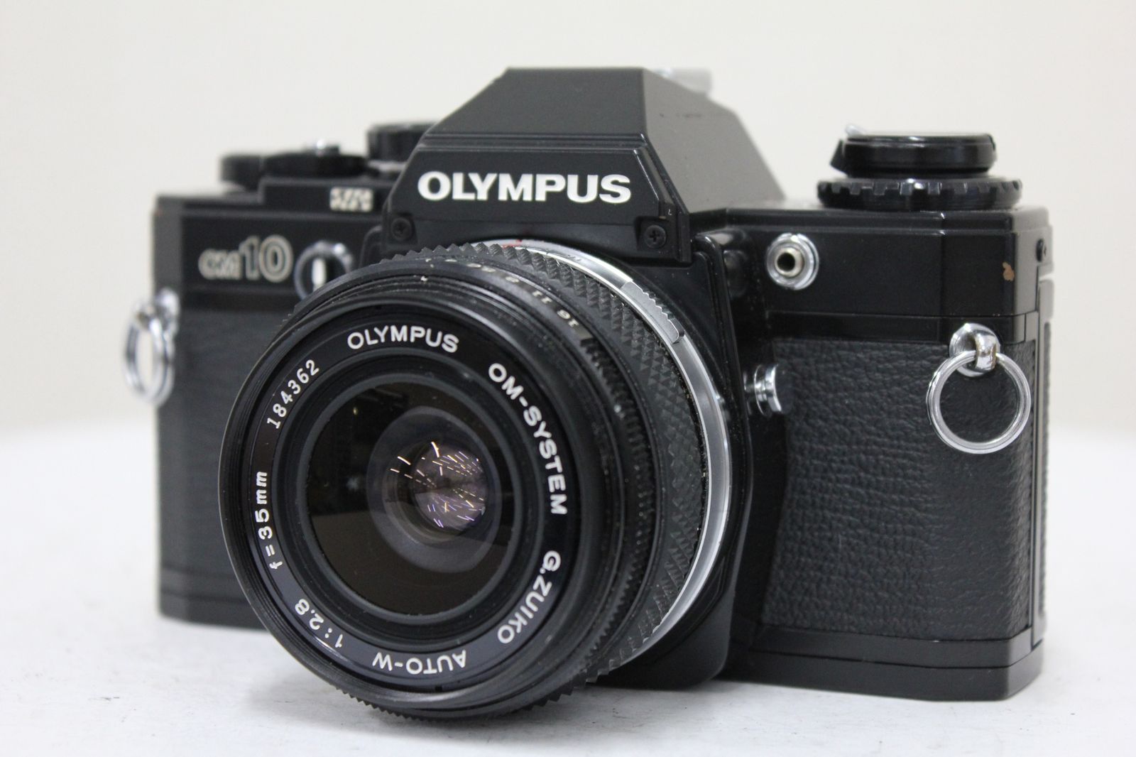 返品保証】 オリンパス Olympus OM10 ブラック G.ZUIKO AUTO-W 35mm F2