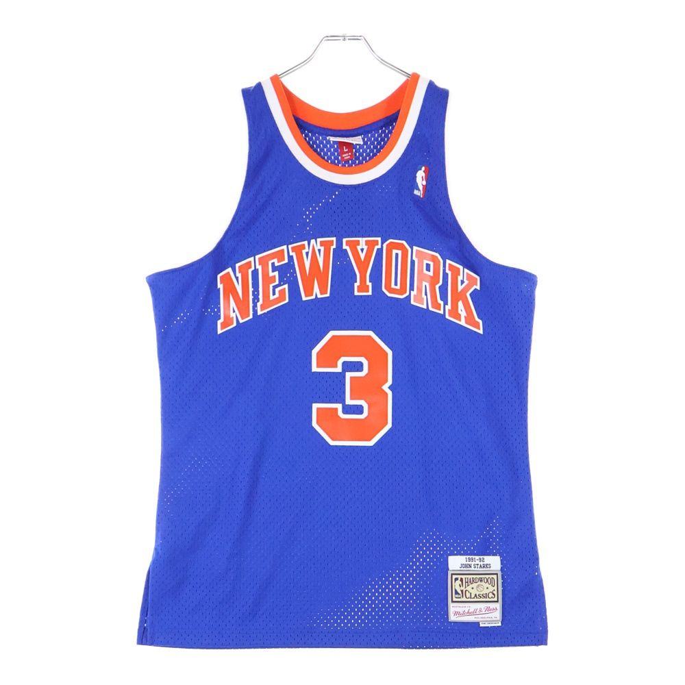 Mitchell Ness ミッチェル アンド ネス YORK KNICKS SPARKS ニューヨーク ニックス スパークス ユニフォーム メッシュタンクトップ ブルー