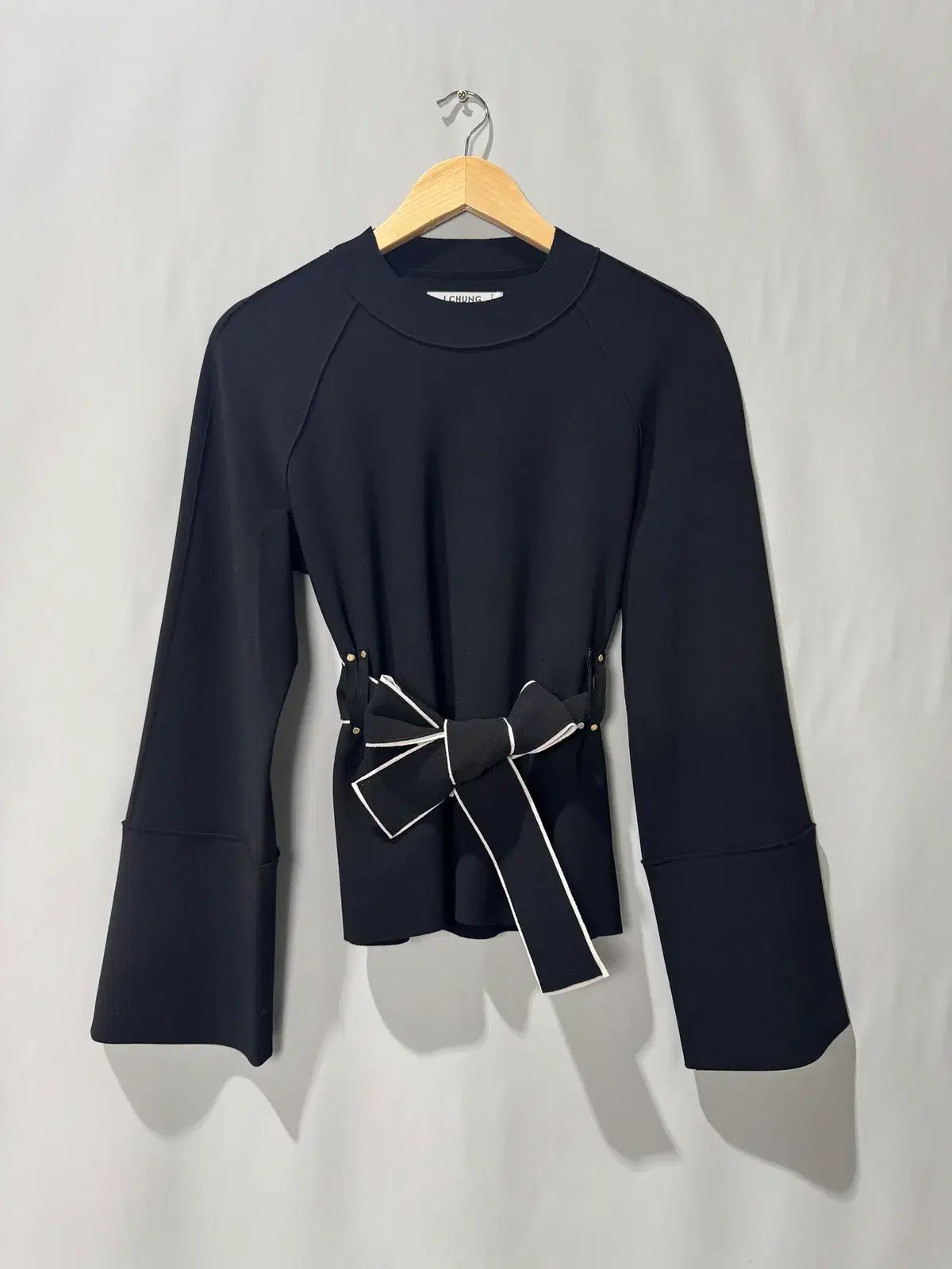 J CHUNG J.Chung ベルト デザインテープ ブラック トップス A 141