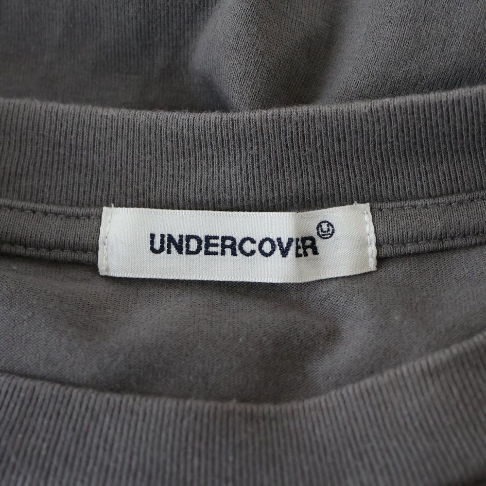 UNDERCOVER (アンダーカバー) 刺繍 プリント 半袖クルーネックTシャツカットソー グレー